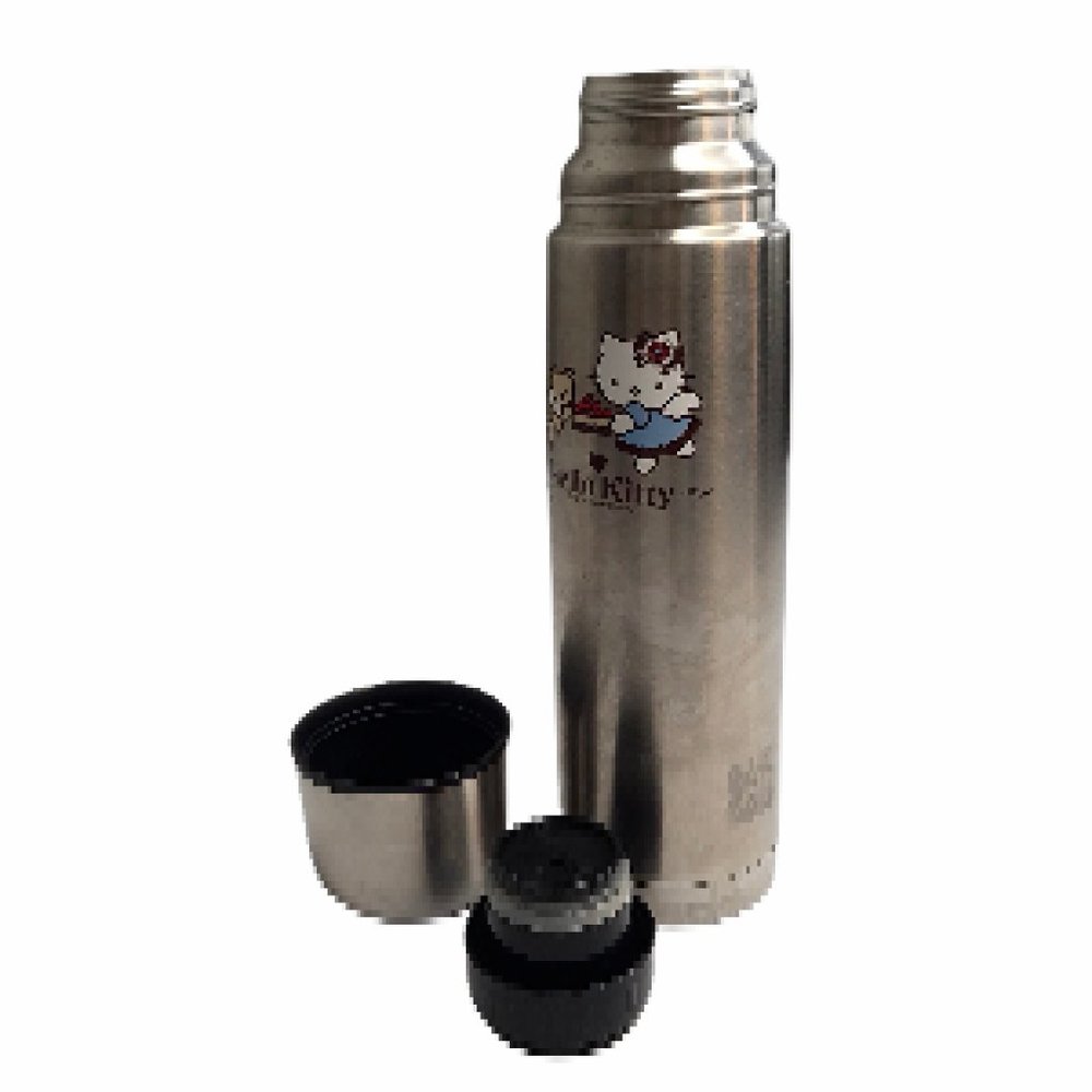Hello Kitty Large Thermos, Silver